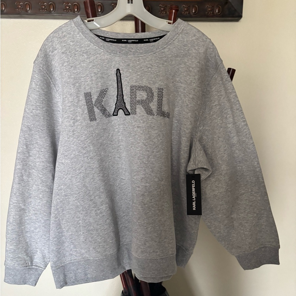 Karl Lagerfeld Gray Sweatshirt